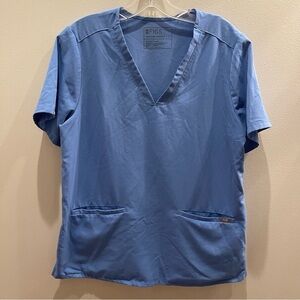 Figs Scrub Top Technical Collection Women’s L Blue Medical Scrub Top FW1100